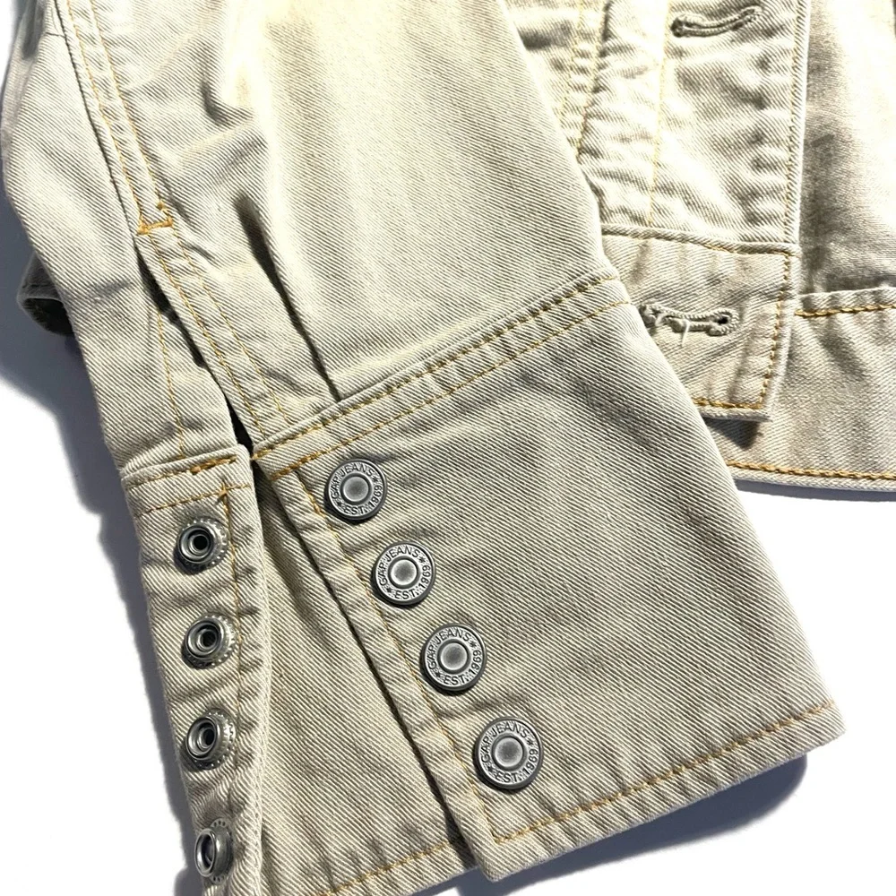 Gap, jean jacket, tan women’s medium - Picture 2 of 13